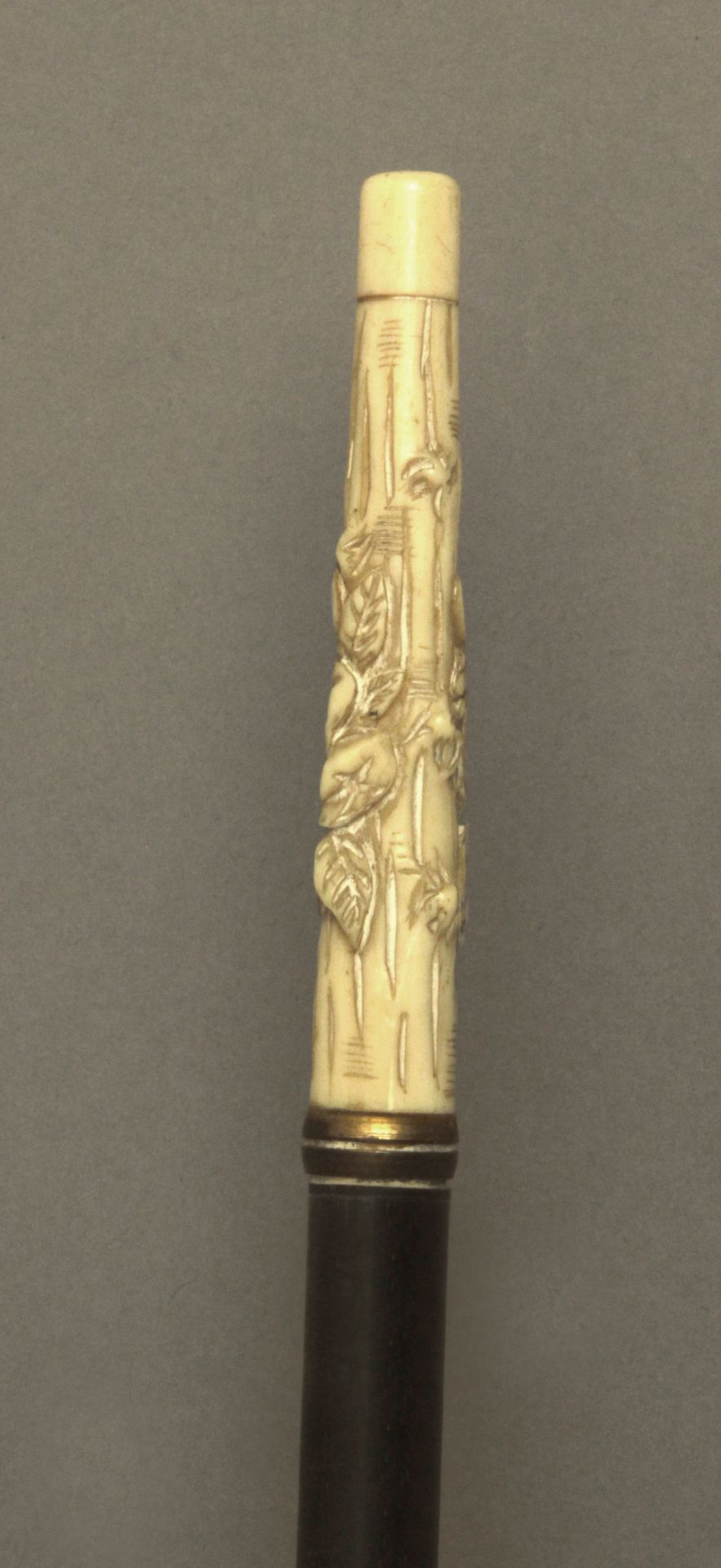 An ivory handled walking stick circa 1900 - Bild 6 aus 9