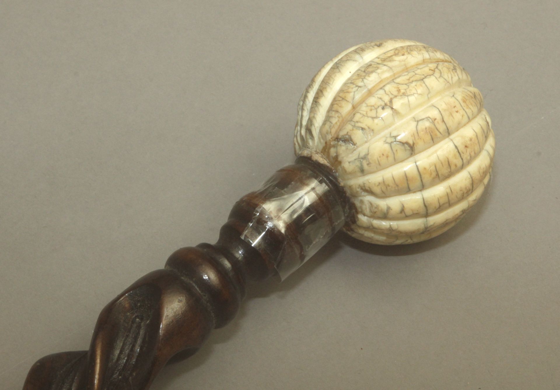 A 19th century Anglo-Indian walking stick