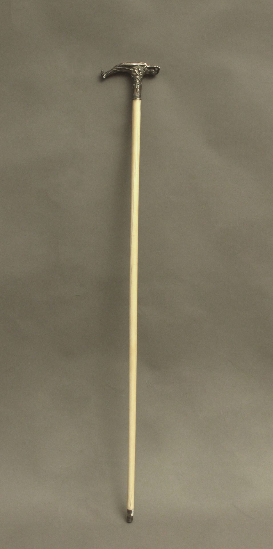 A 19th century silver handled dress cane, probably Germany - Bild 2 aus 13