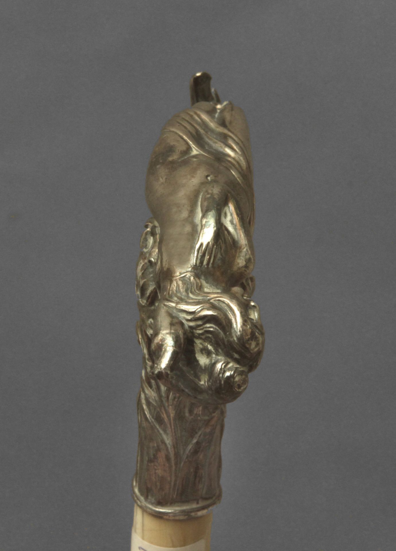 A 19th century silver handled dress cane, probably Germany - Bild 8 aus 13