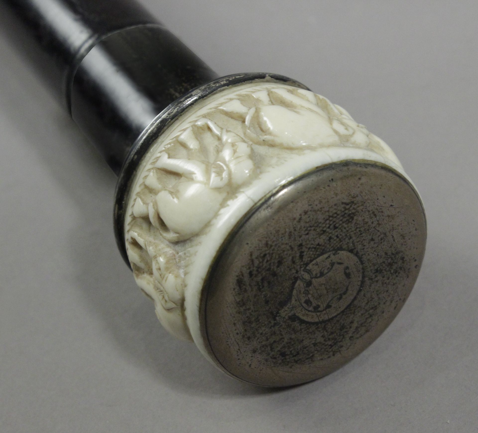 A 19th century ivory handled dress cane