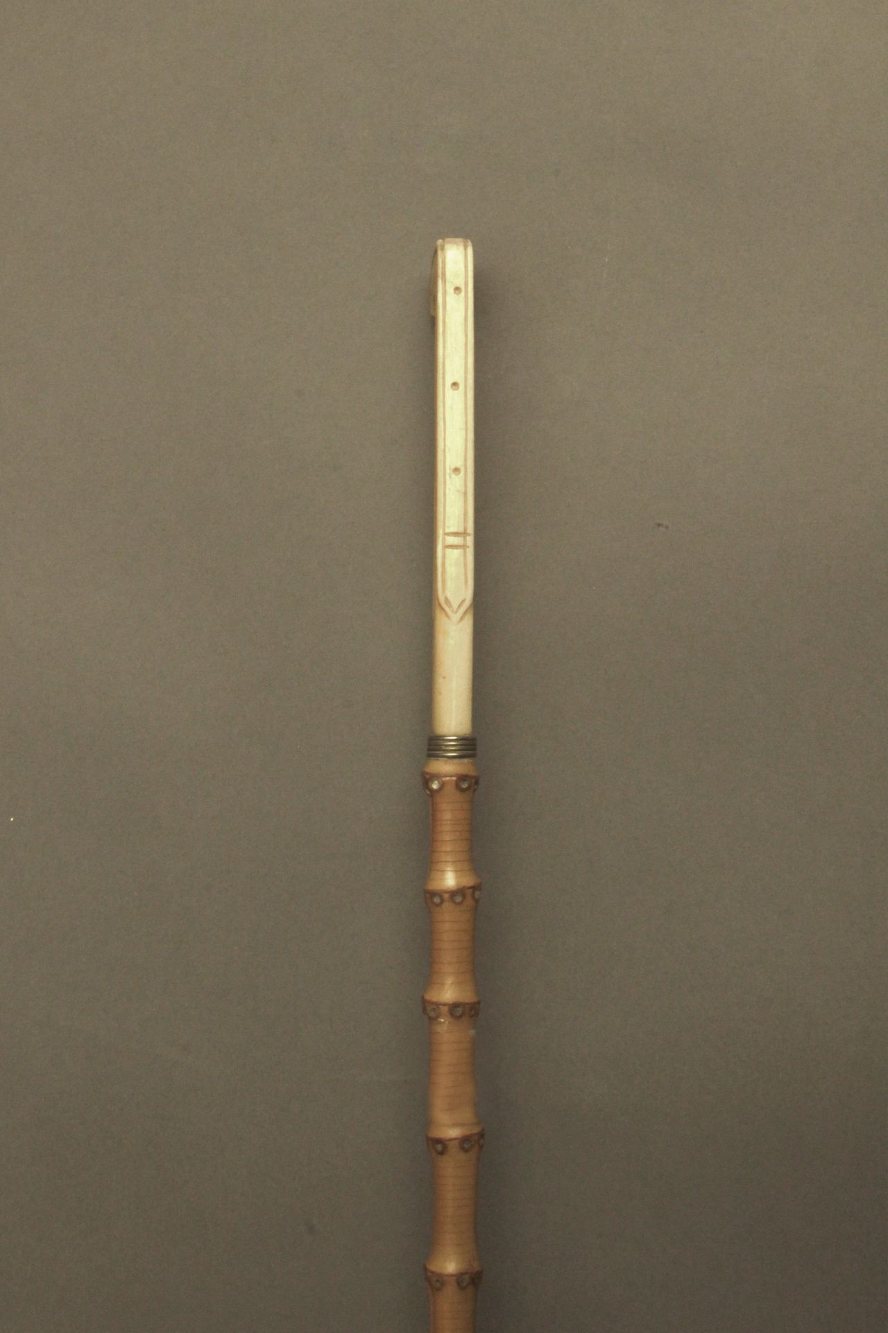 An ivory handled walking stick circa 1900 - Bild 7 aus 9