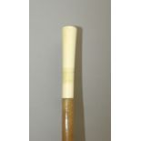 An ivory handled walking stick circa 1900