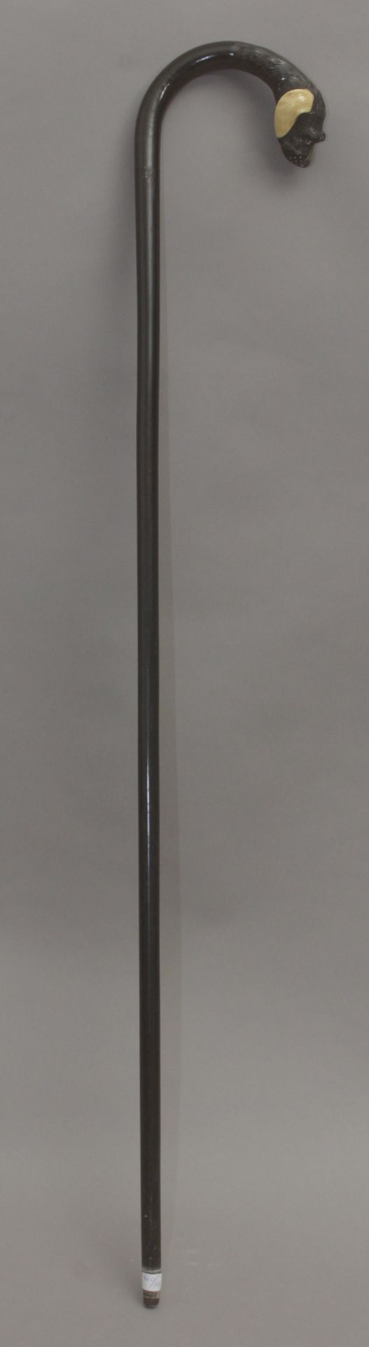 A curved walking stick circa 1900, probably English - Bild 3 aus 7