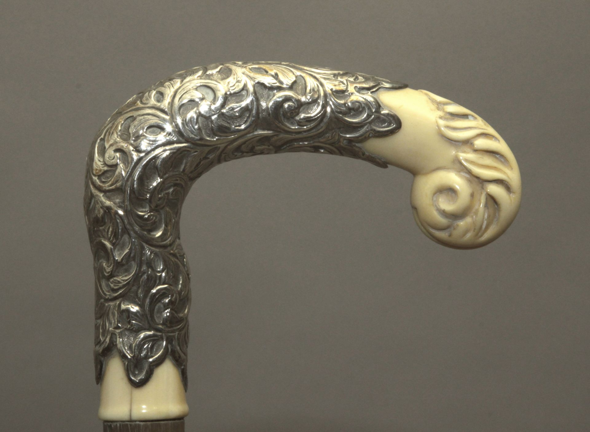 An ivory handled dress cane circa 1900 - Image 2 of 8