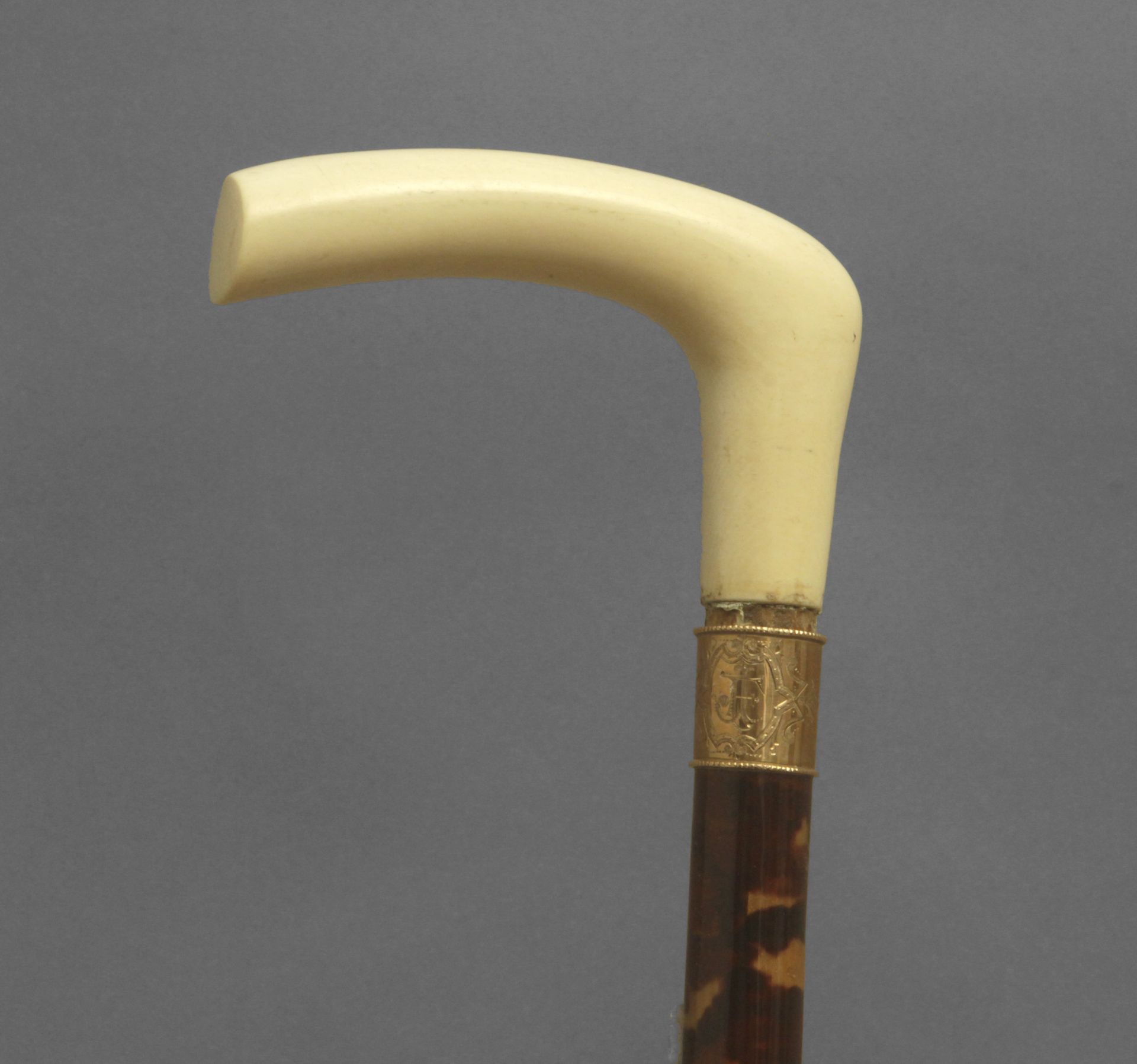 A first half of 20th century ivory handled dress cane