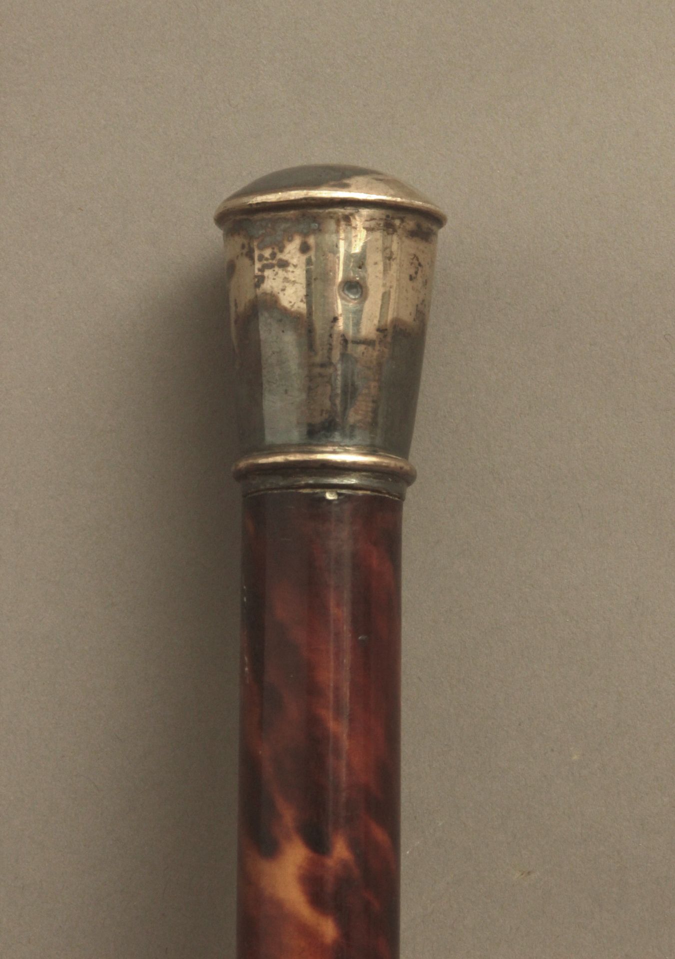 A silver handled dress cane circa 1900