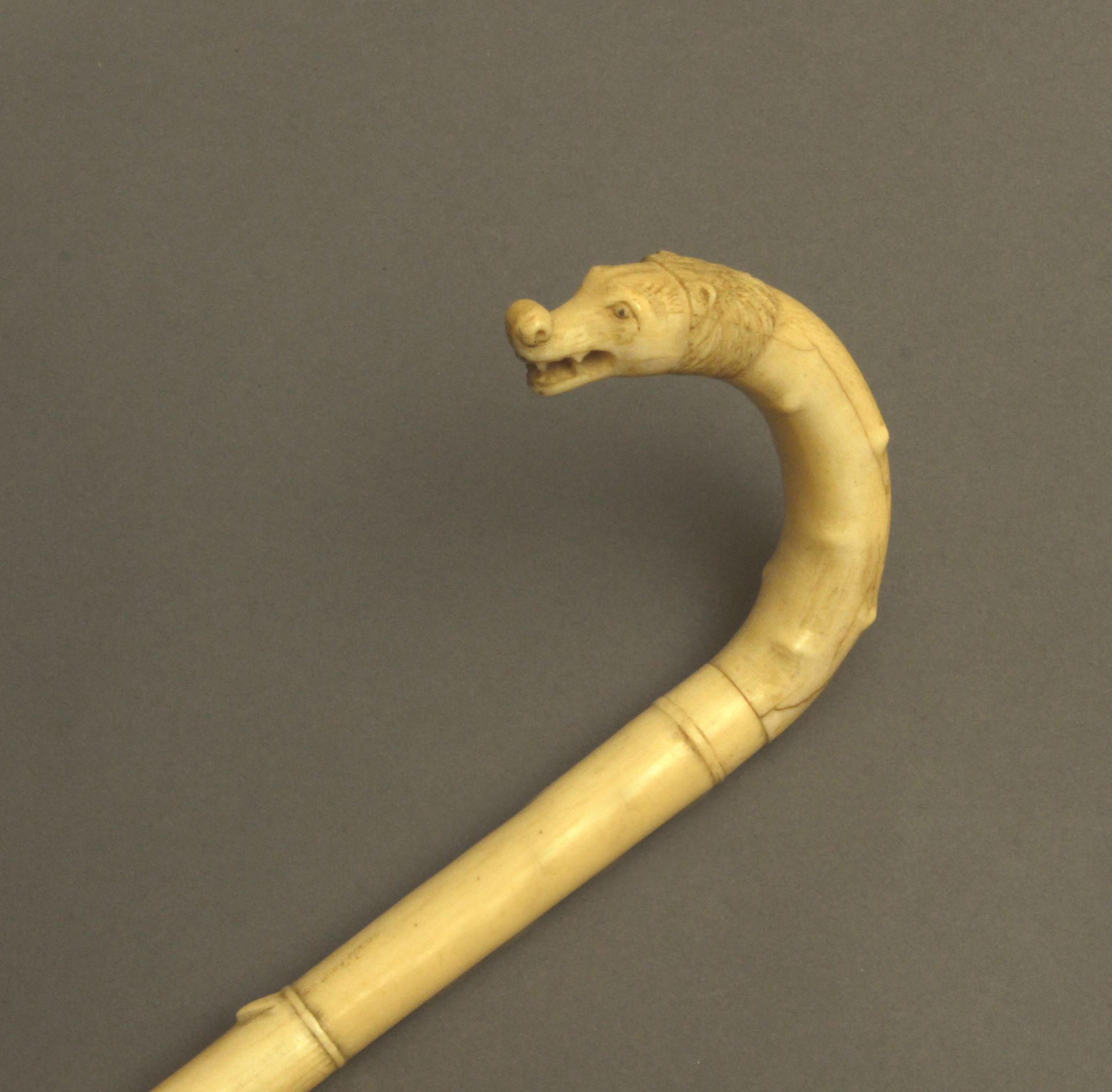 A first half of 20th century Oriental curved walking stick