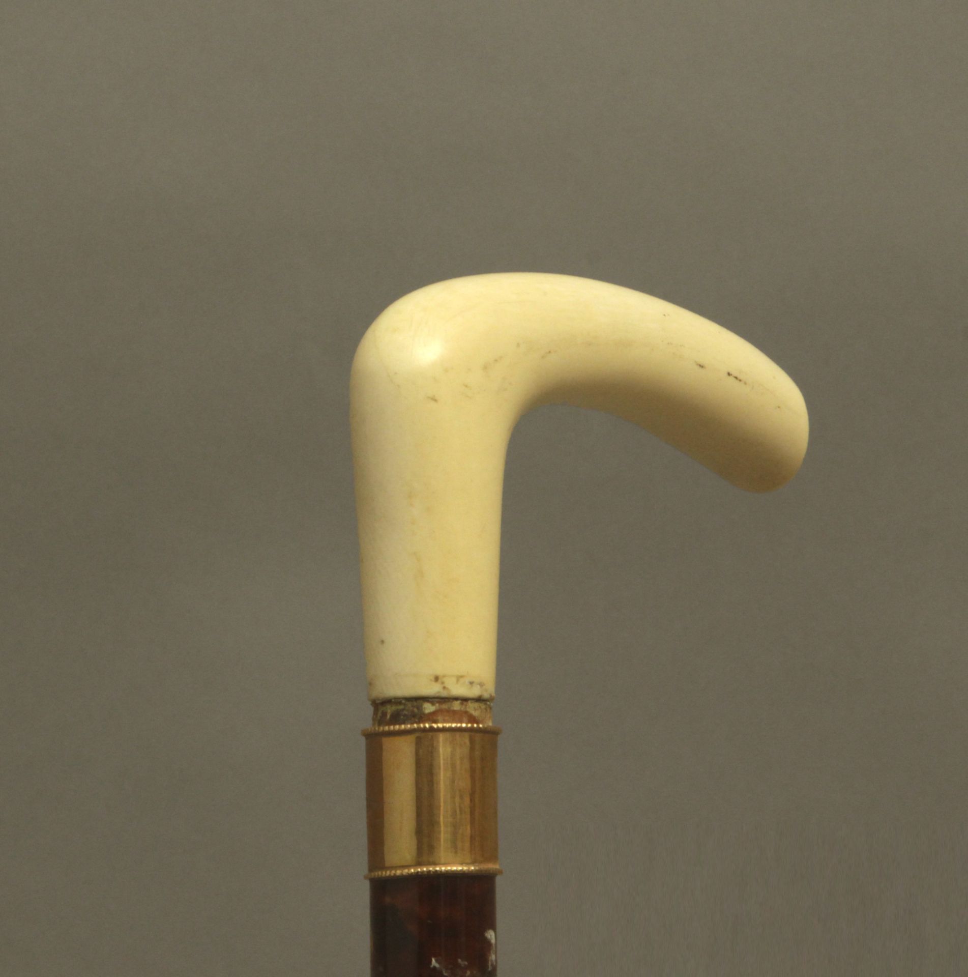 A first half of 20th century ivory handled dress cane - Bild 5 aus 6