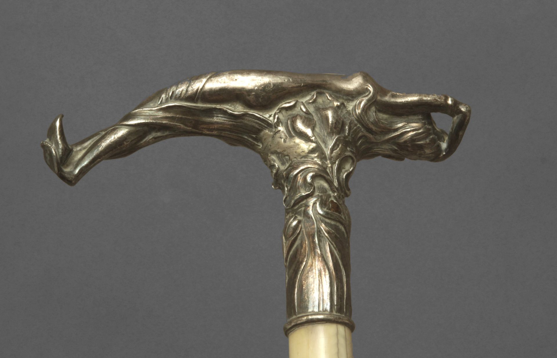 A 19th century silver handled dress cane, probably Germany - Image 11 of 13