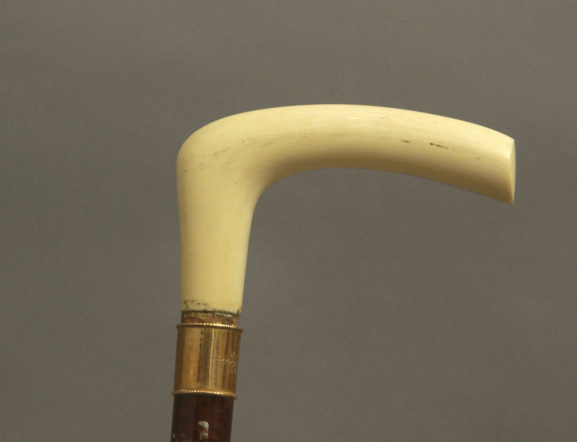 A first half of 20th century ivory handled dress cane - Bild 4 aus 6