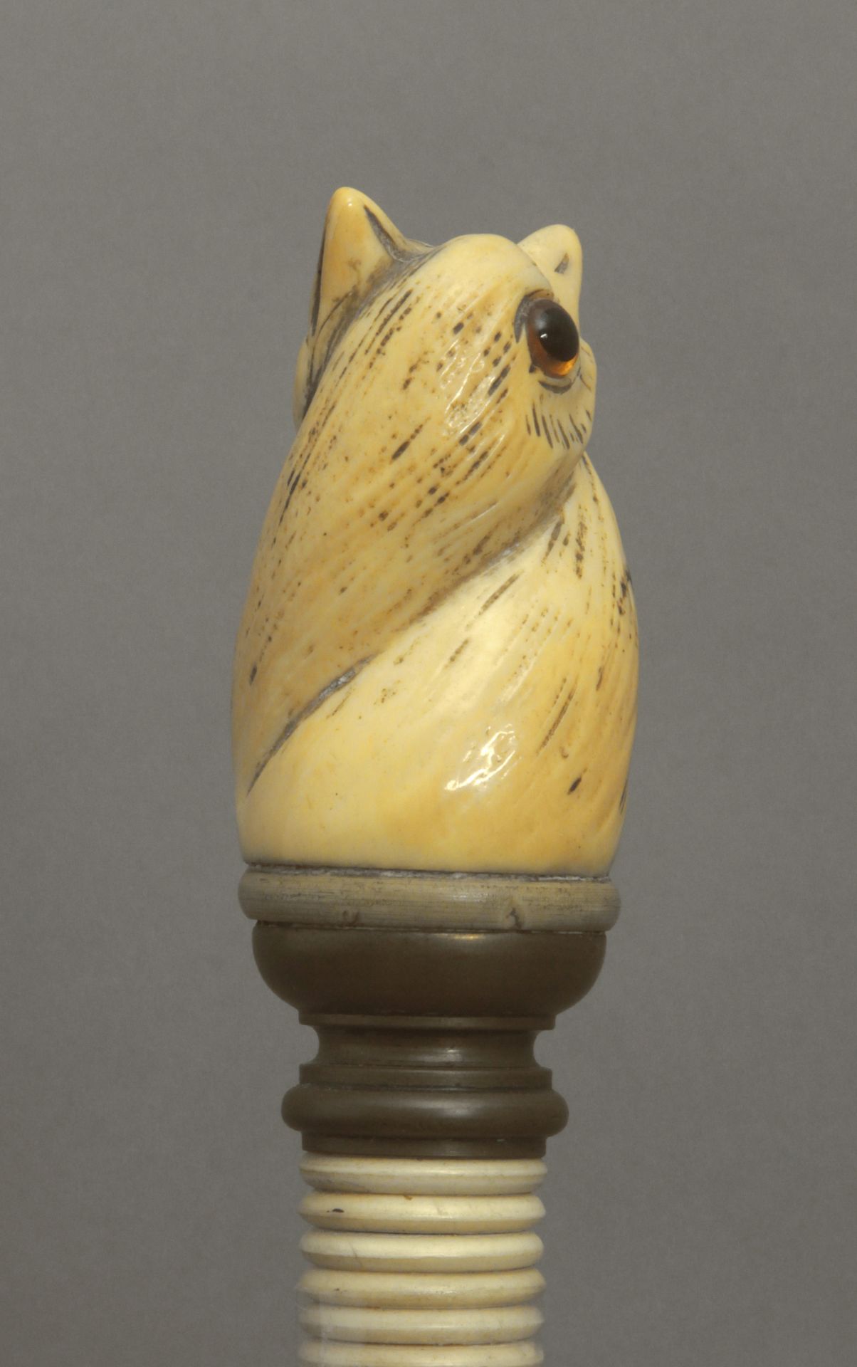 An ivory handled walking stick circa 1900 - Bild 4 aus 7