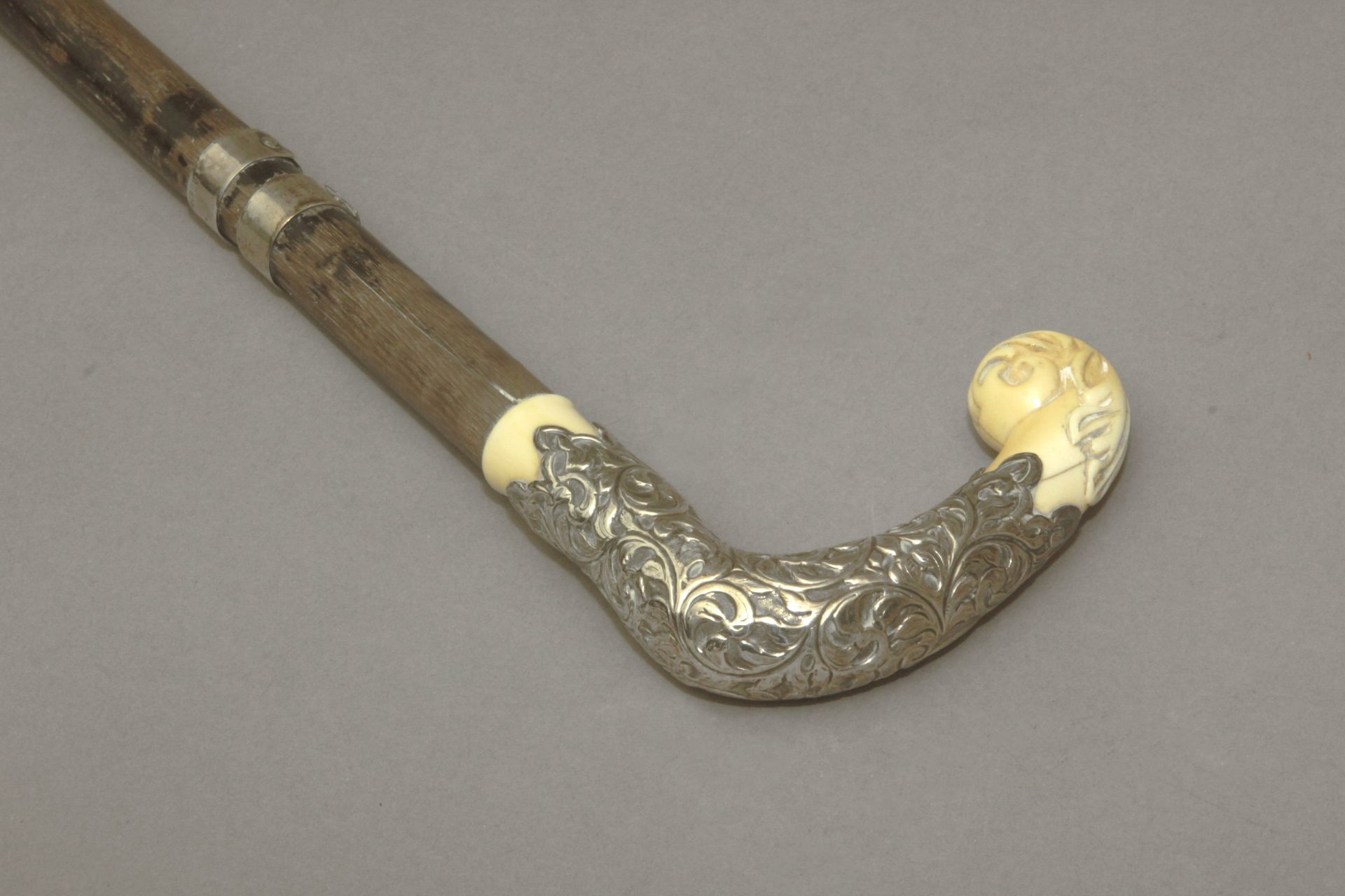 An ivory handled dress cane circa 1900 - Bild 6 aus 8