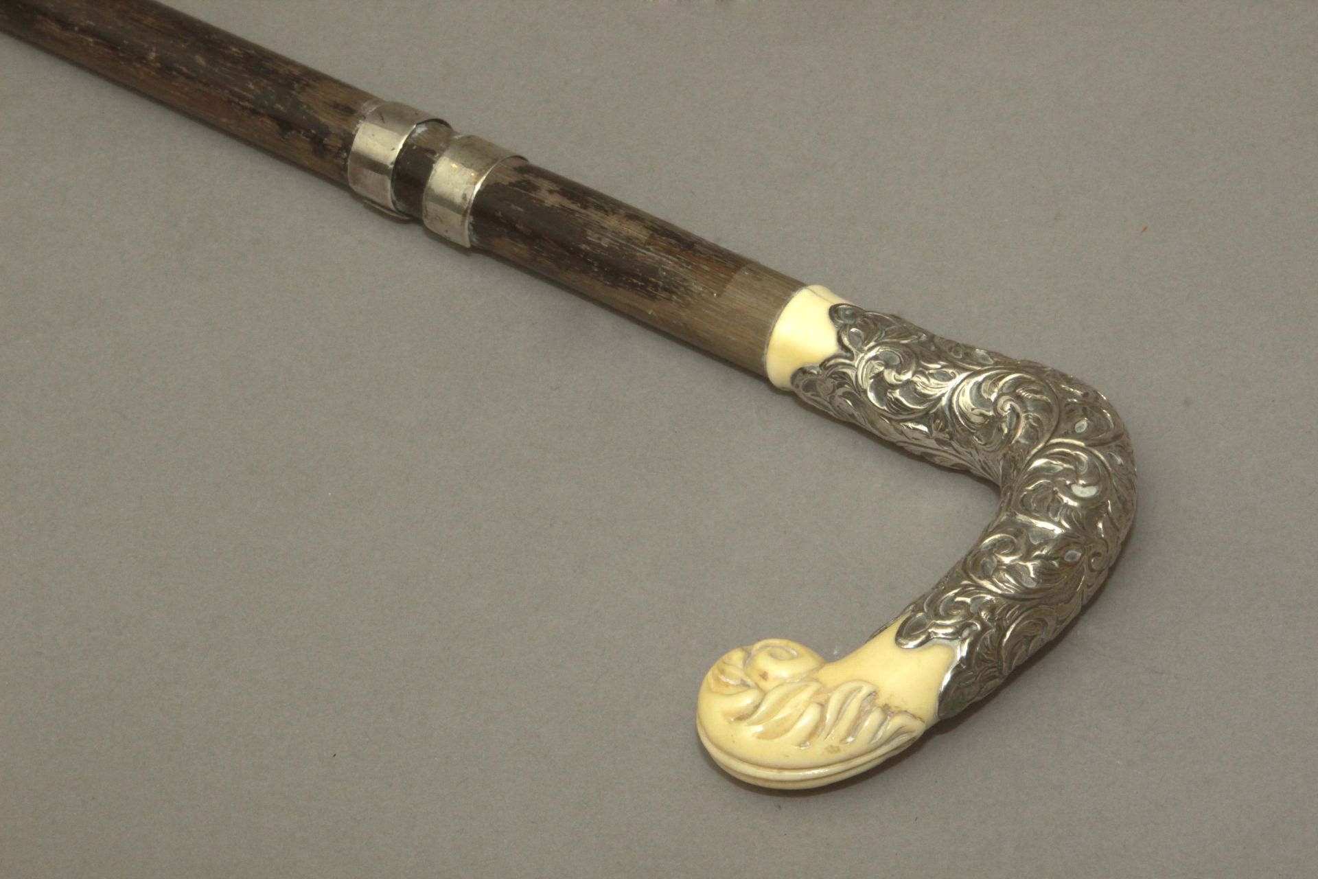 An ivory handled dress cane circa 1900 - Bild 7 aus 8
