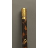 A first third of 20th century gold handled baton