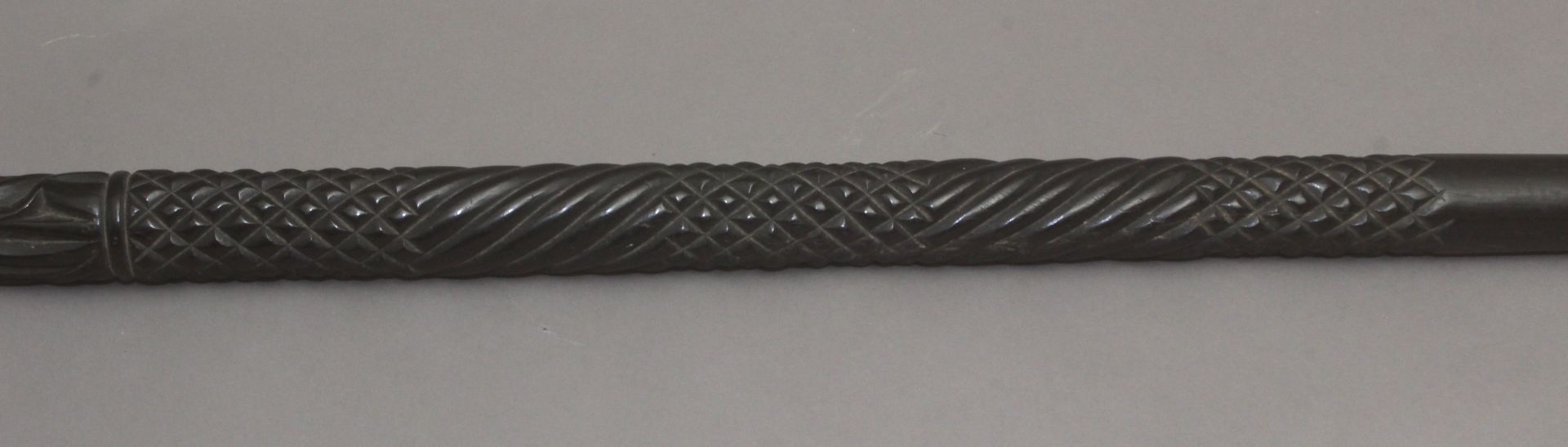 An Anglo-Indian walking cane, possibly from Ceylan, circa 1900 - Bild 7 aus 9
