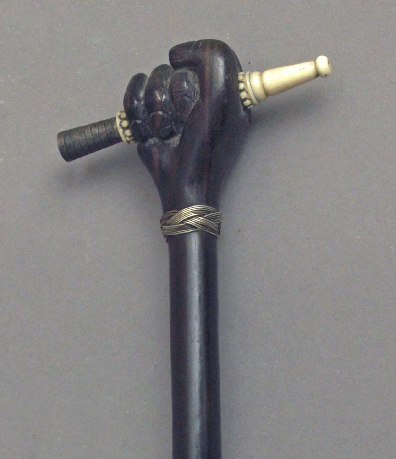 A probably Anglo-Indian walking cane circa 1900 - Image 4 of 4