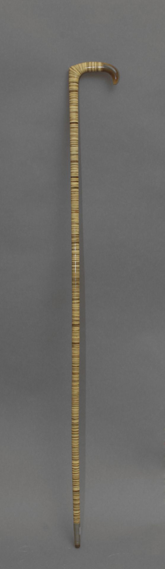 A horn and antler sample walking stick circa 1900 - Bild 2 aus 5