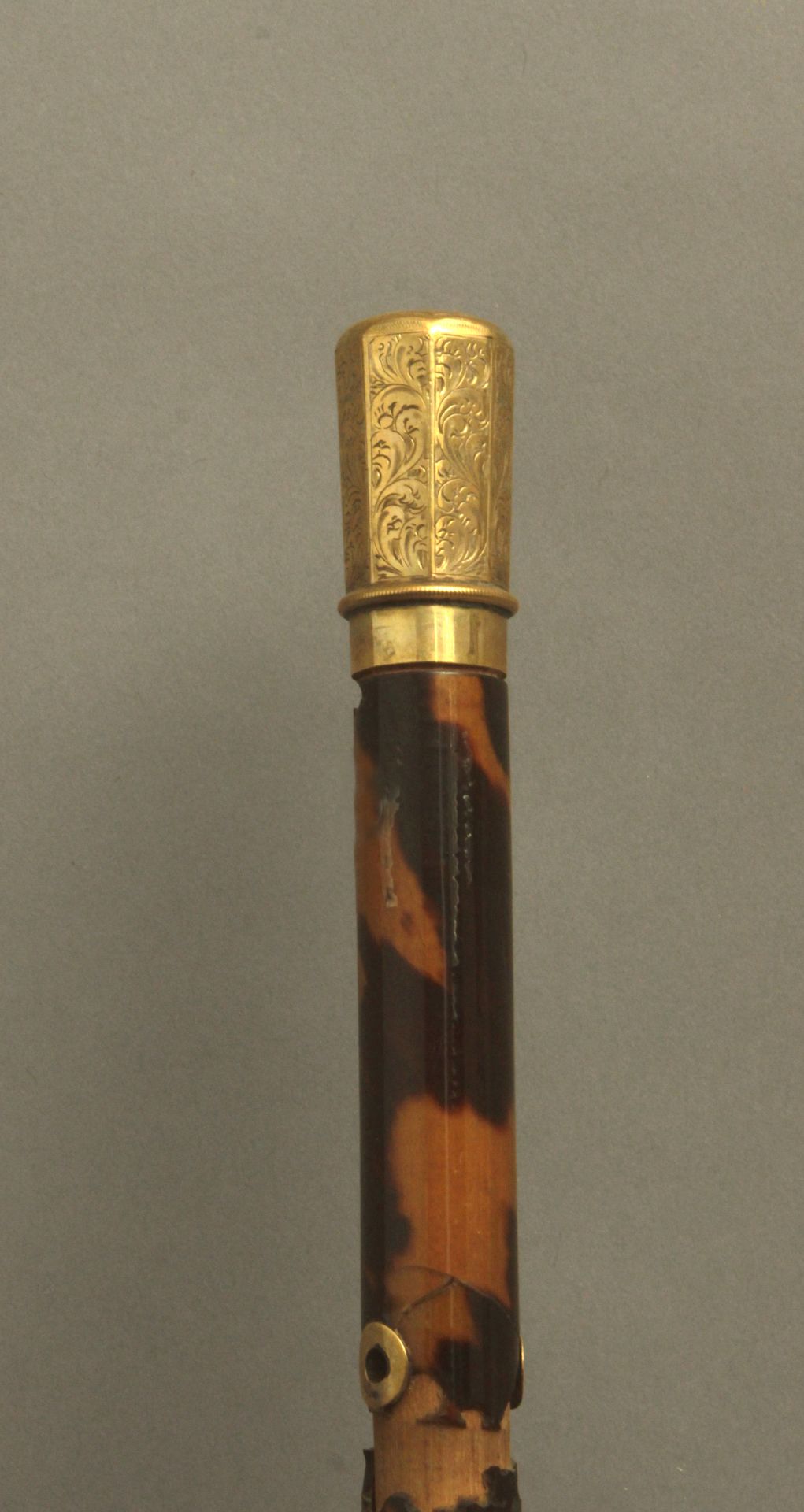 A first third of 20th century gold handled baton - Image 3 of 5