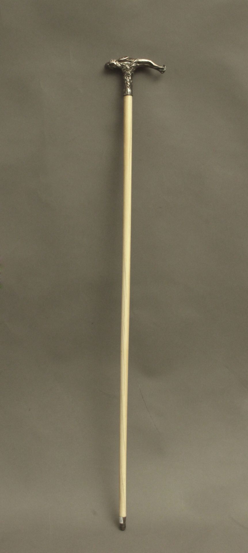 A 19th century silver handled dress cane, probably Germany - Bild 3 aus 13