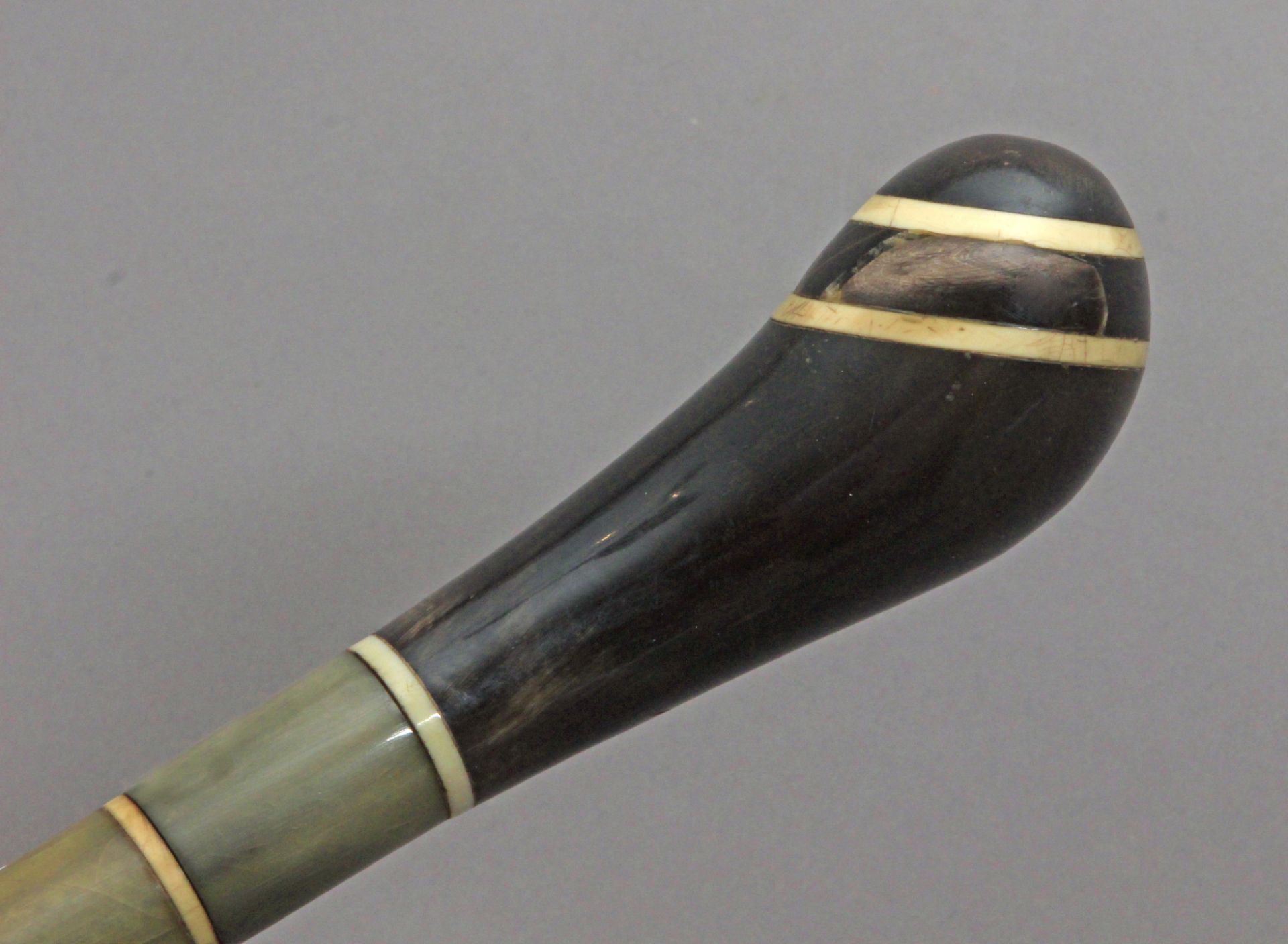 A 20th century knobstick handle walking stick - Bild 2 aus 3