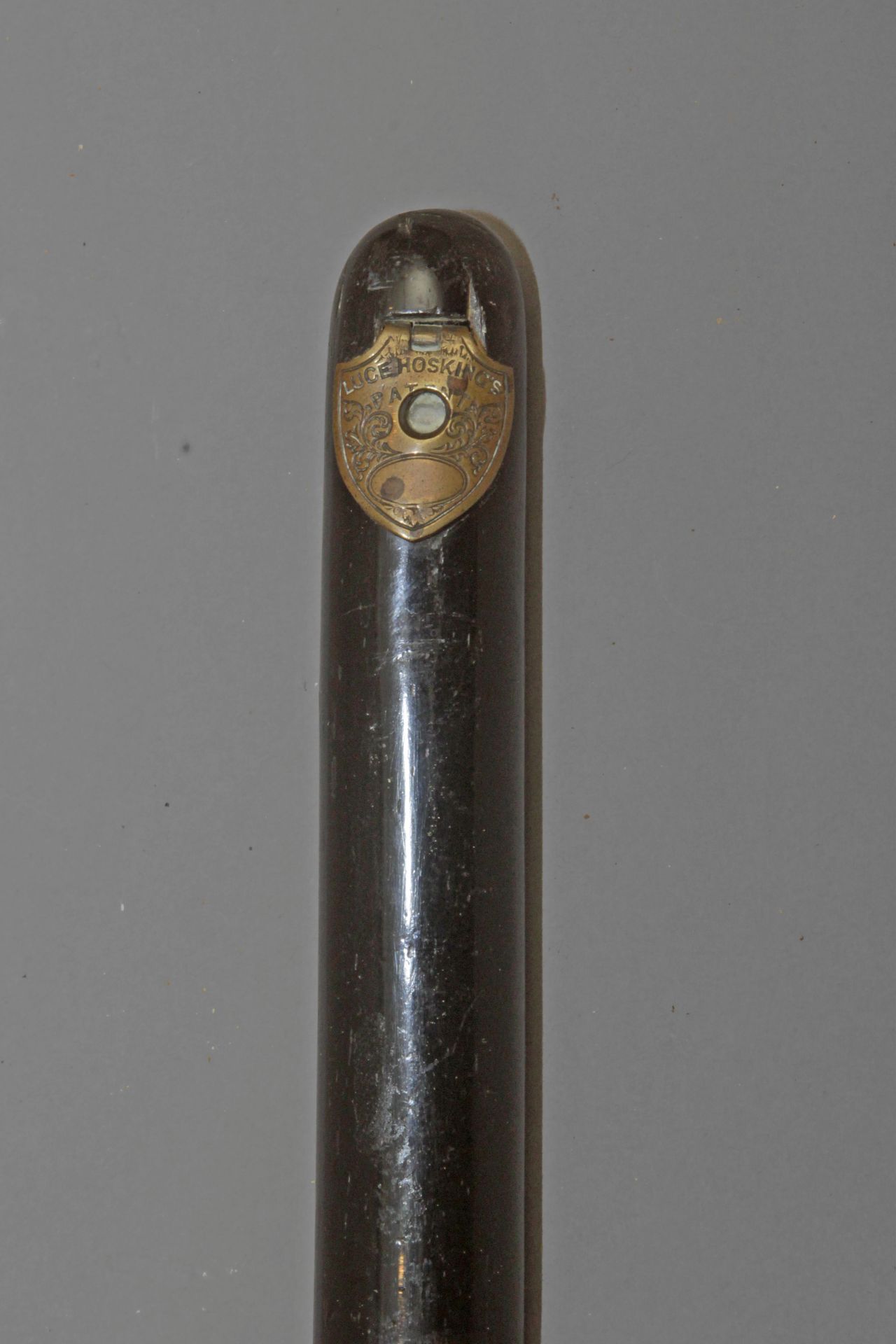 A 19th century probably English Luce Hoking's patent walking stick. Having an ebonized shaft - Bild 3 aus 3