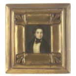 A 19th century Spanish portrait miniature of a gentleman