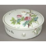 A 20th century Chinese legume container in Famille Rose porcelain