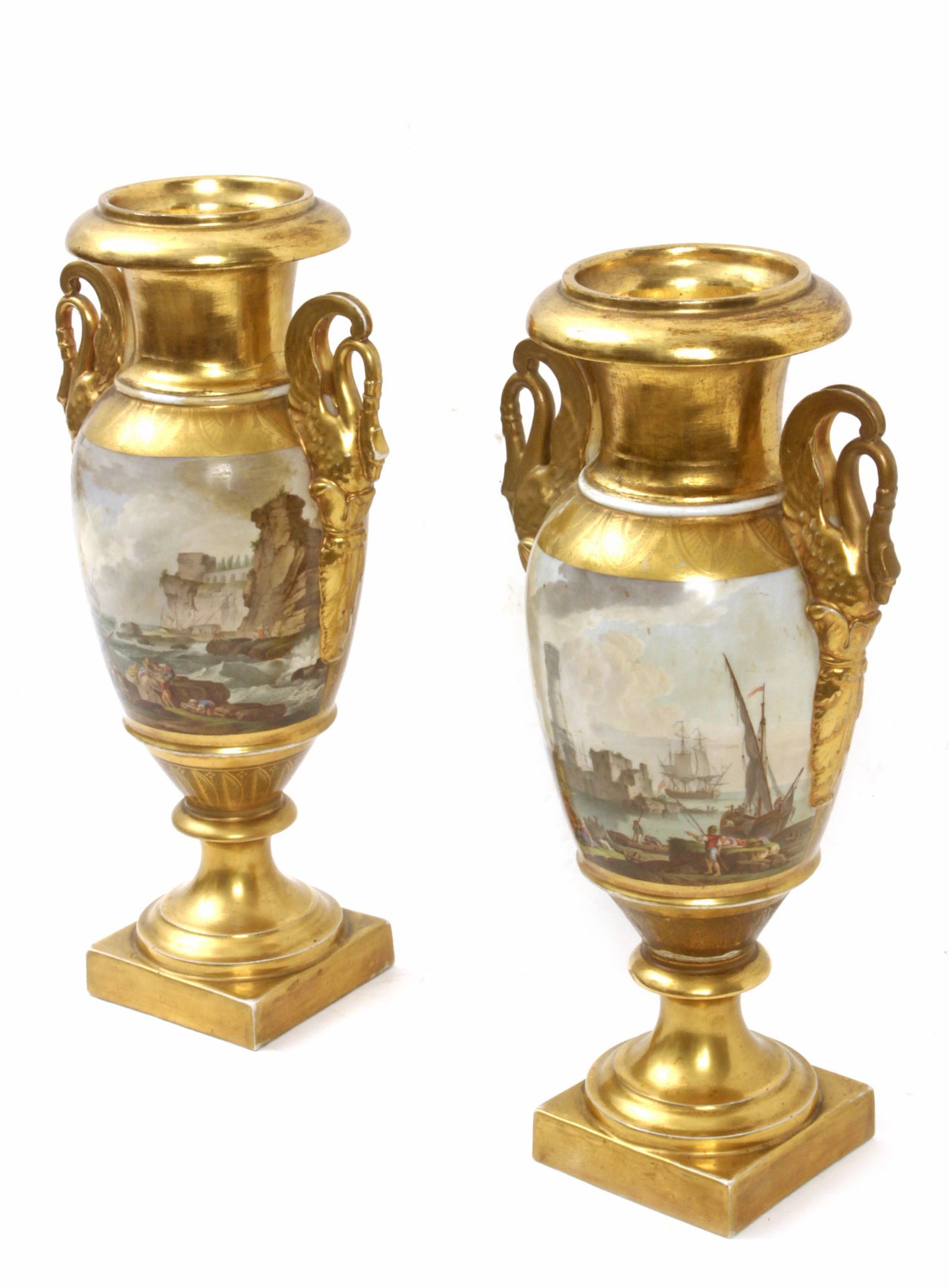 A pair of 19th century French vases in Old Paris porcelain - Bild 4 aus 10