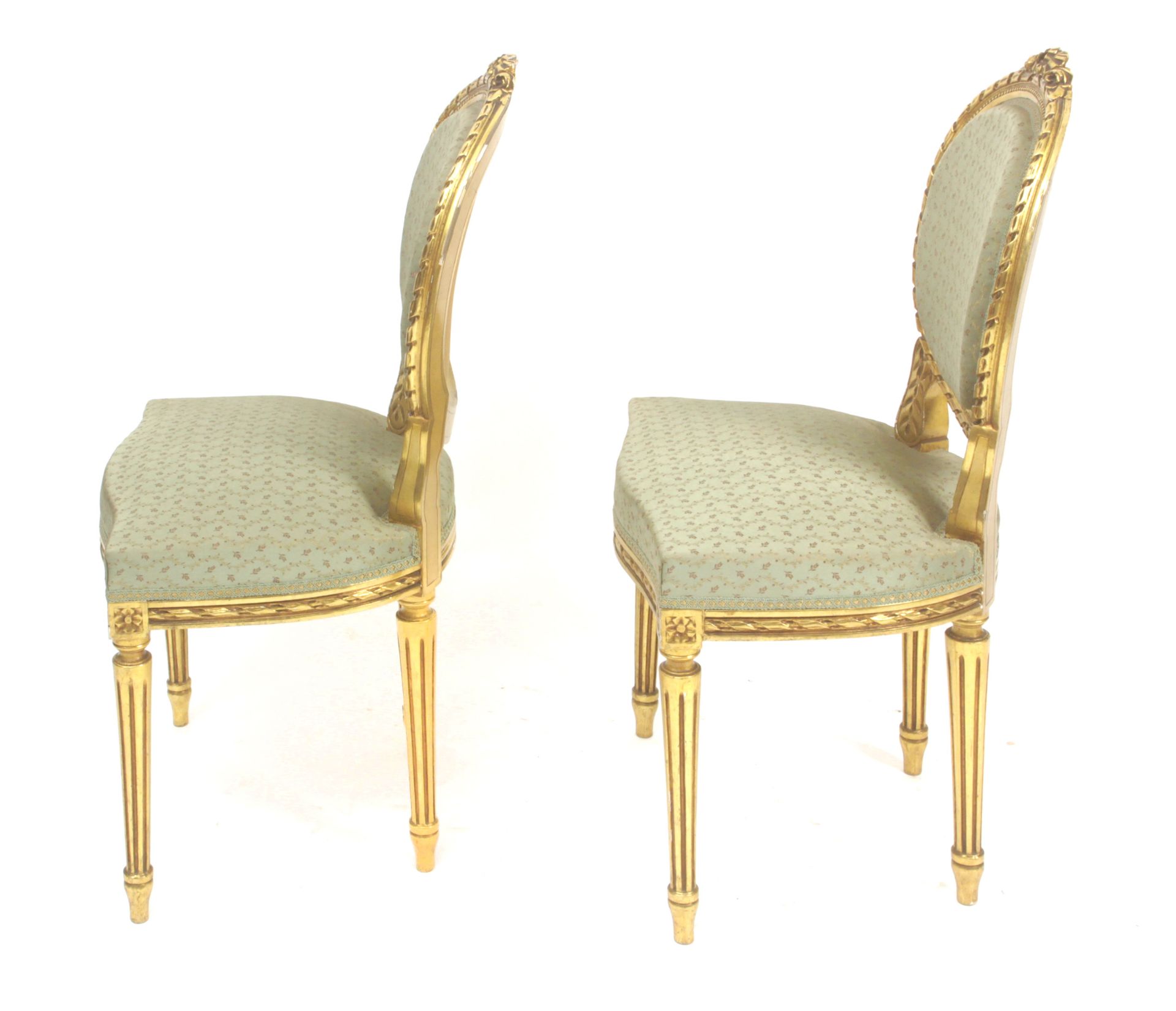 A pair of 19th century Louis XV style chairs - Bild 2 aus 3