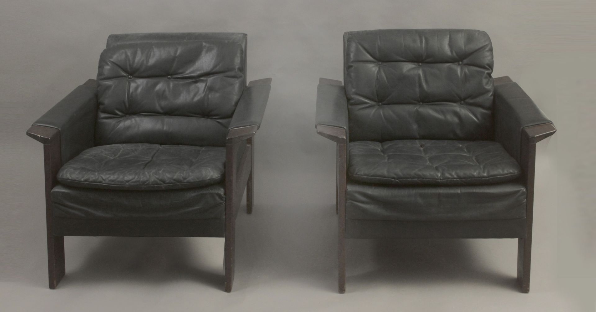 A pair of design armchairs circa 1970 - Bild 2 aus 2