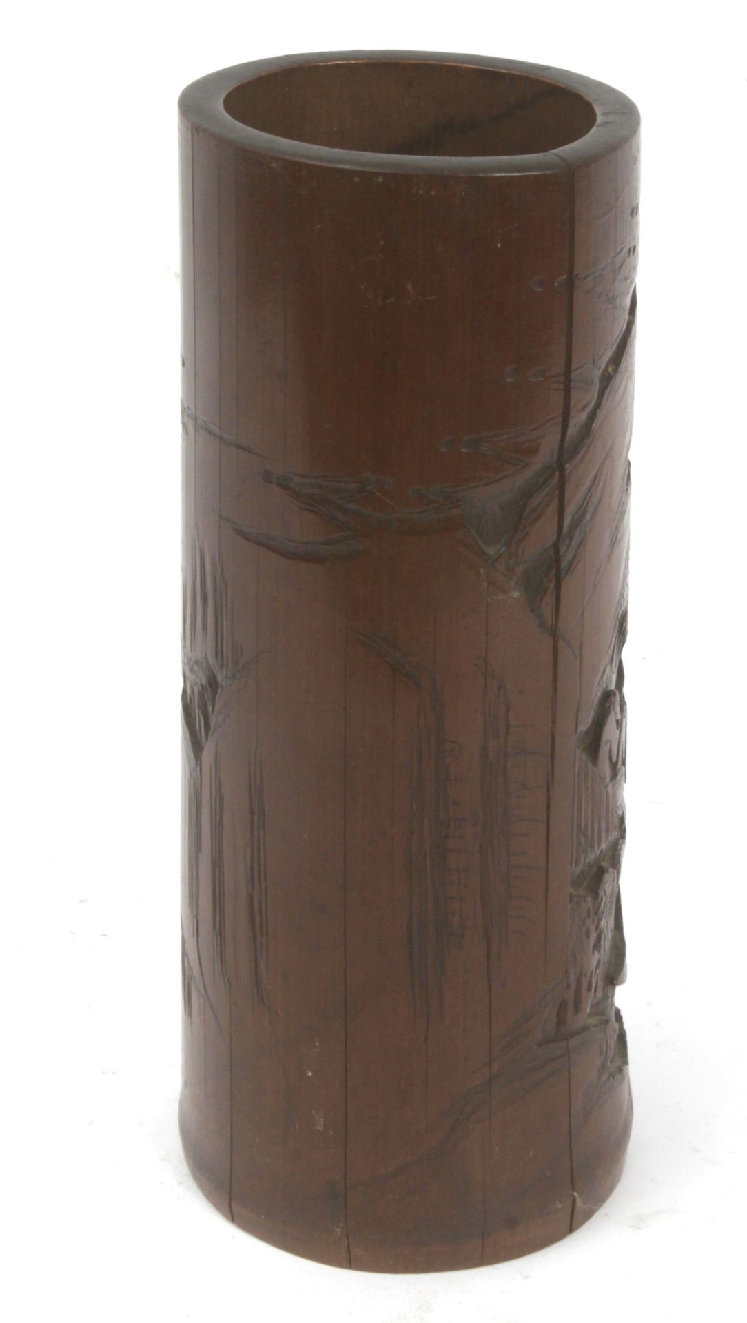 A Chinese brush pot from Qing Dynasty in carved bamboo - Image 5 of 5