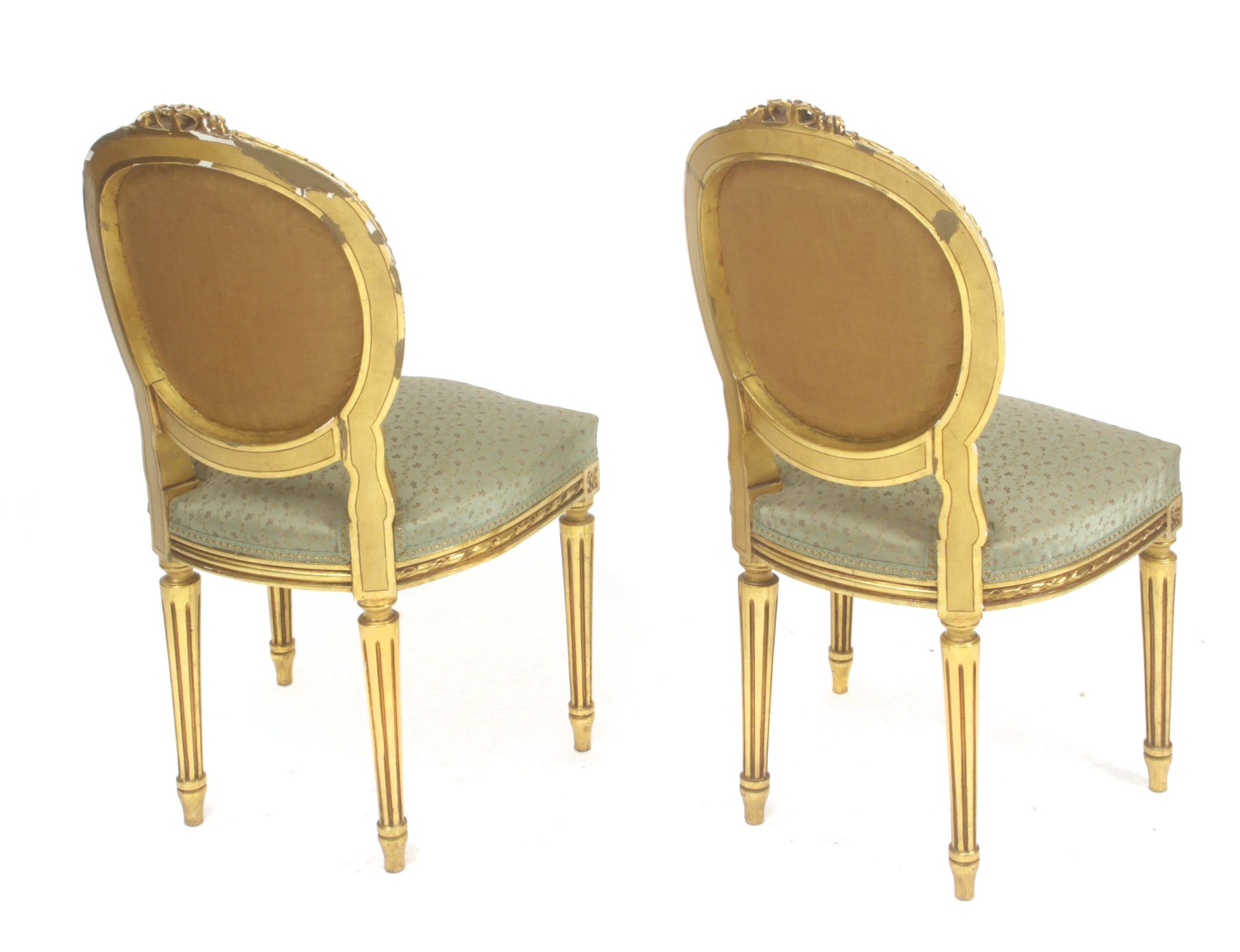 A pair of 19th century Louis XV style chairs - Bild 3 aus 3