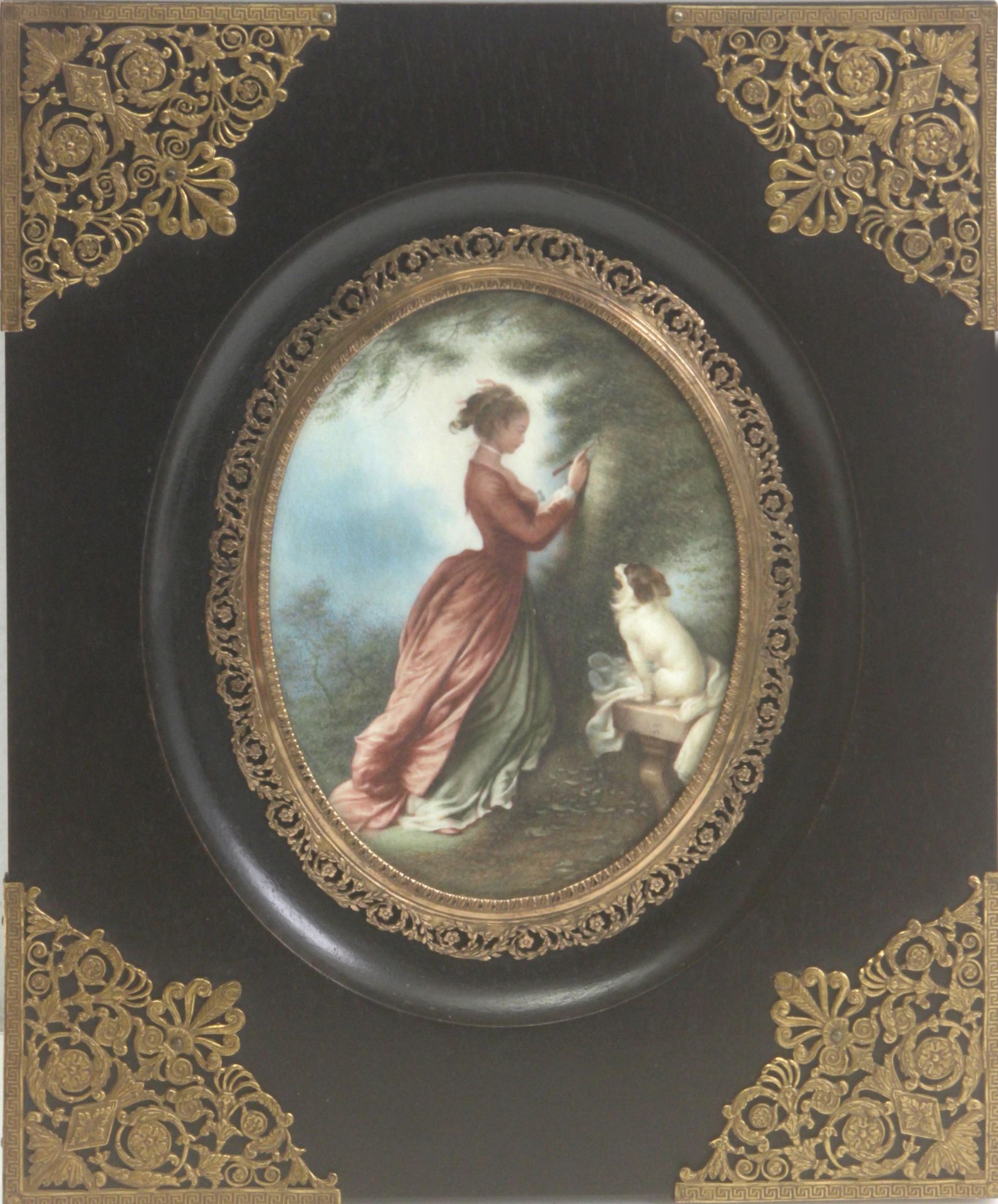 A 19th century French portrait miniature