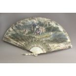 An 18th century European hand fan