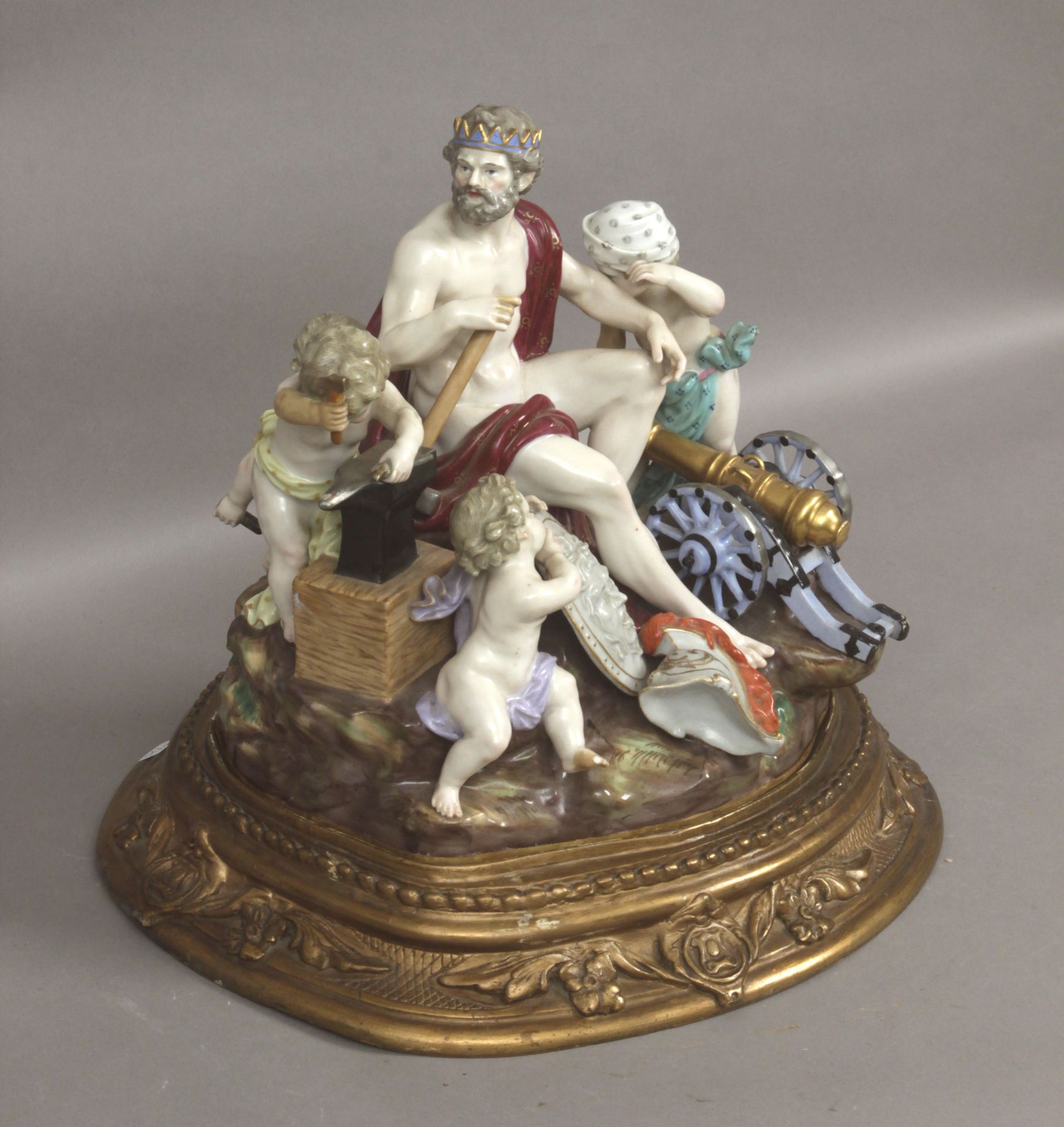 A 19th century mythological scene in Meissen porcelain - Image 2 of 6
