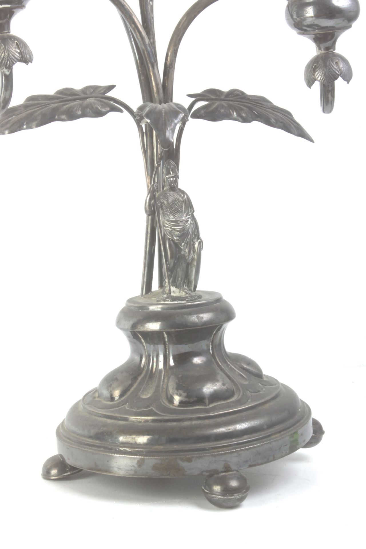 A pair of late 19th century-early 20th century silver candelabras from Barcelona - Bild 3 aus 4