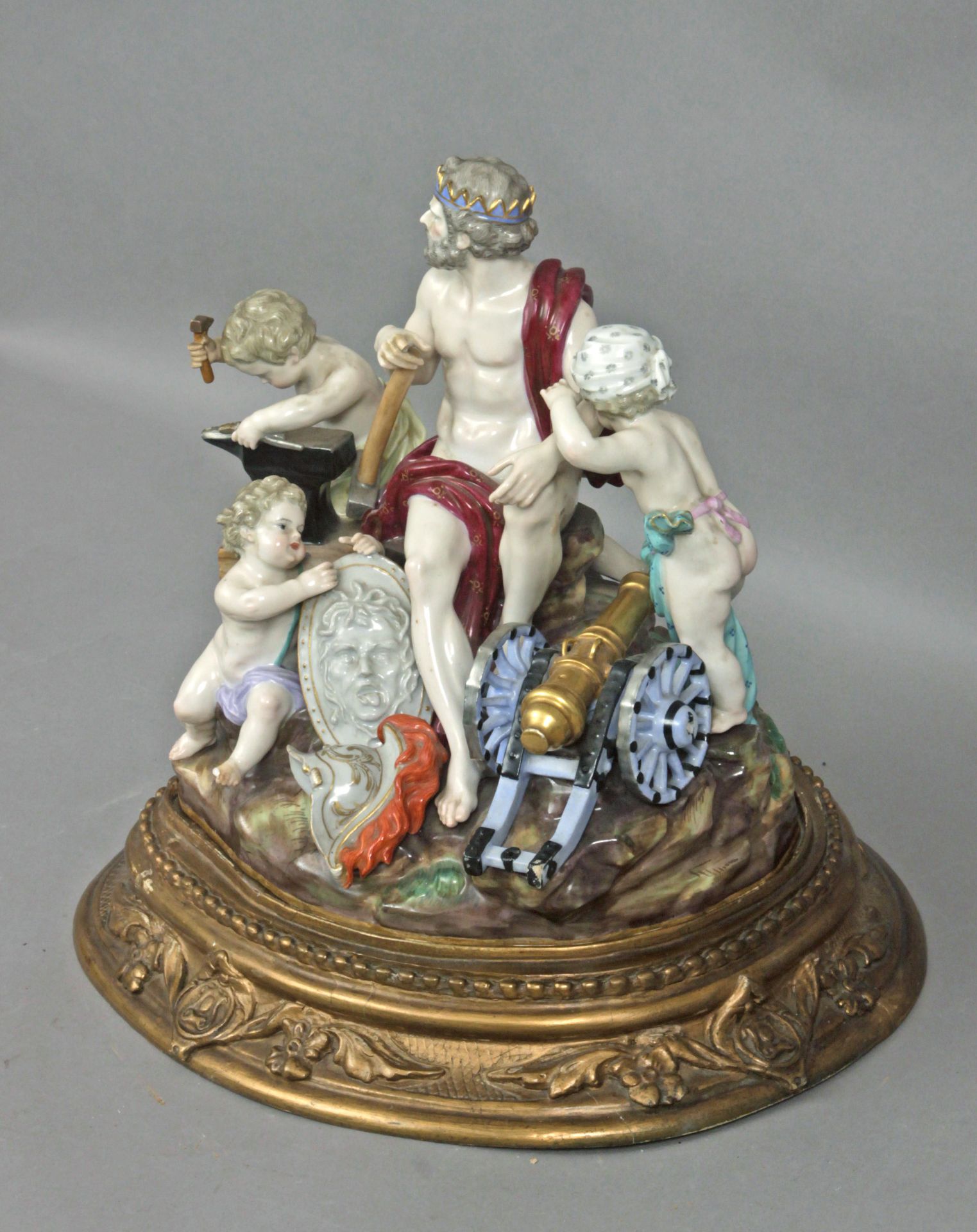 A 19th century mythological scene in Meissen porcelain - Image 3 of 6