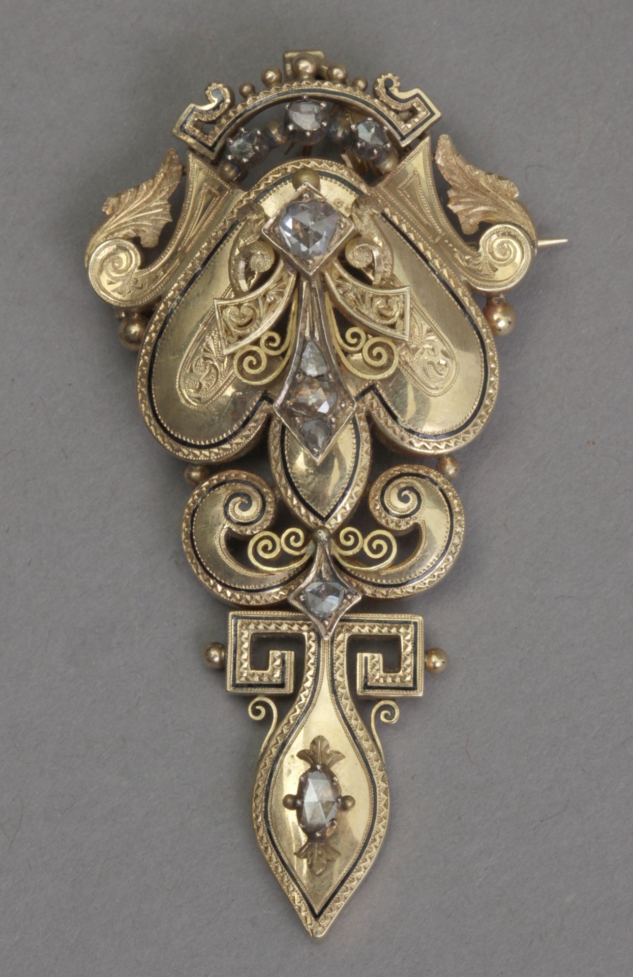 Last quarter of 19th century Alfonsino pendant-brooch - Bild 2 aus 3
