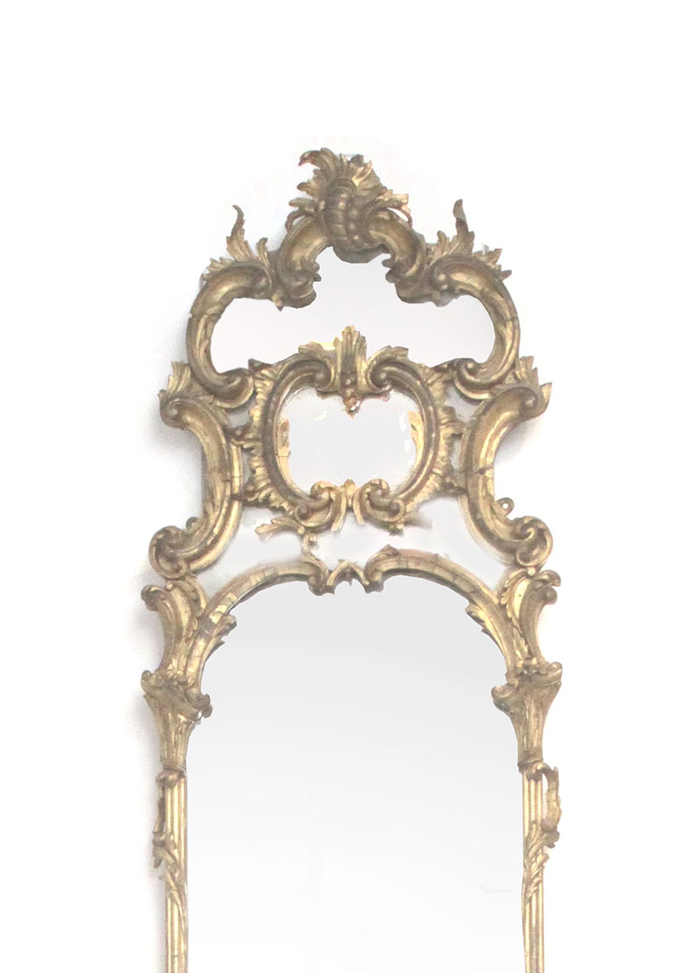 A pair of mid 18th century Louis XV period mirrors - Bild 3 aus 4