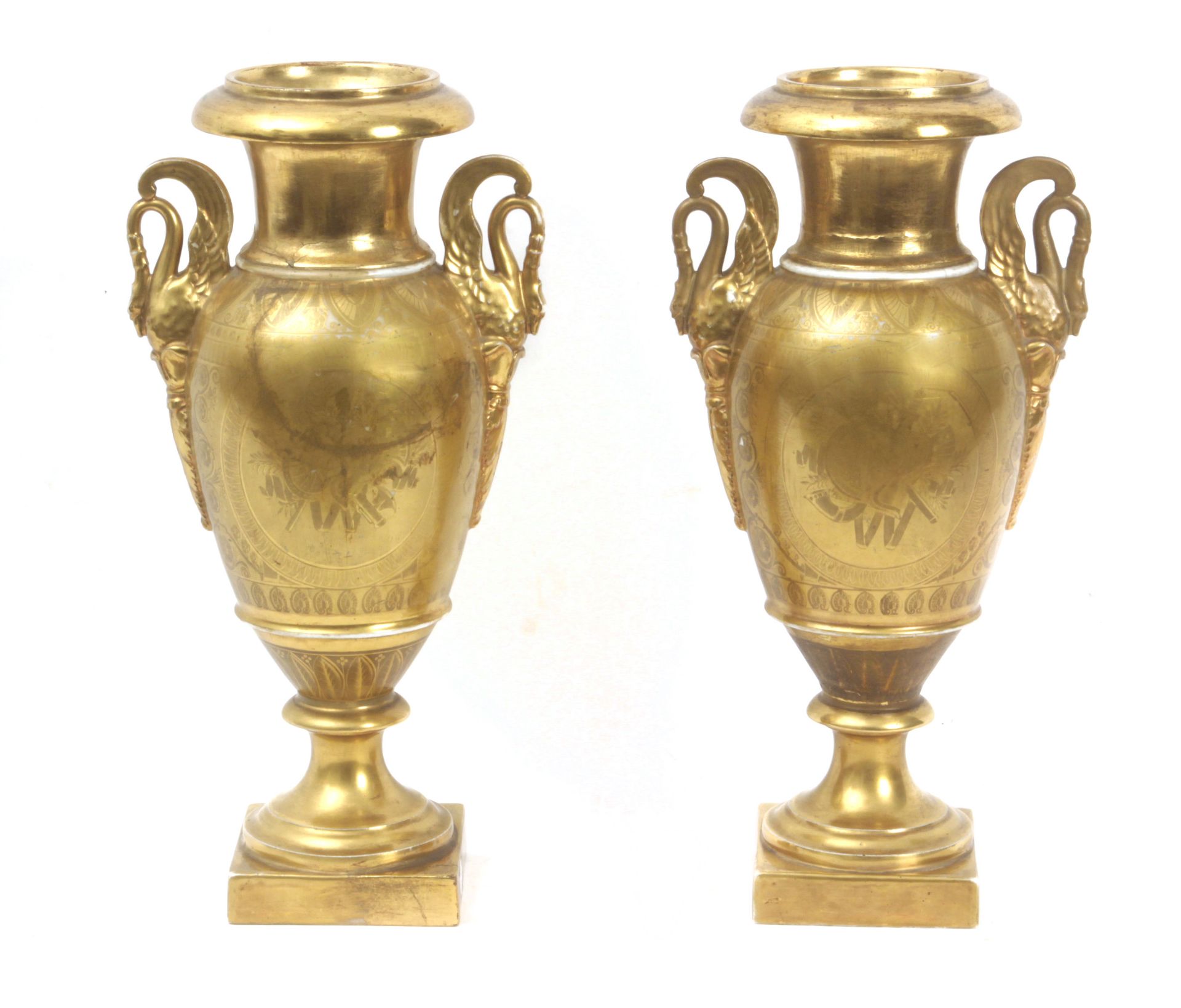 A pair of 19th century French vases in Old Paris porcelain - Bild 5 aus 10