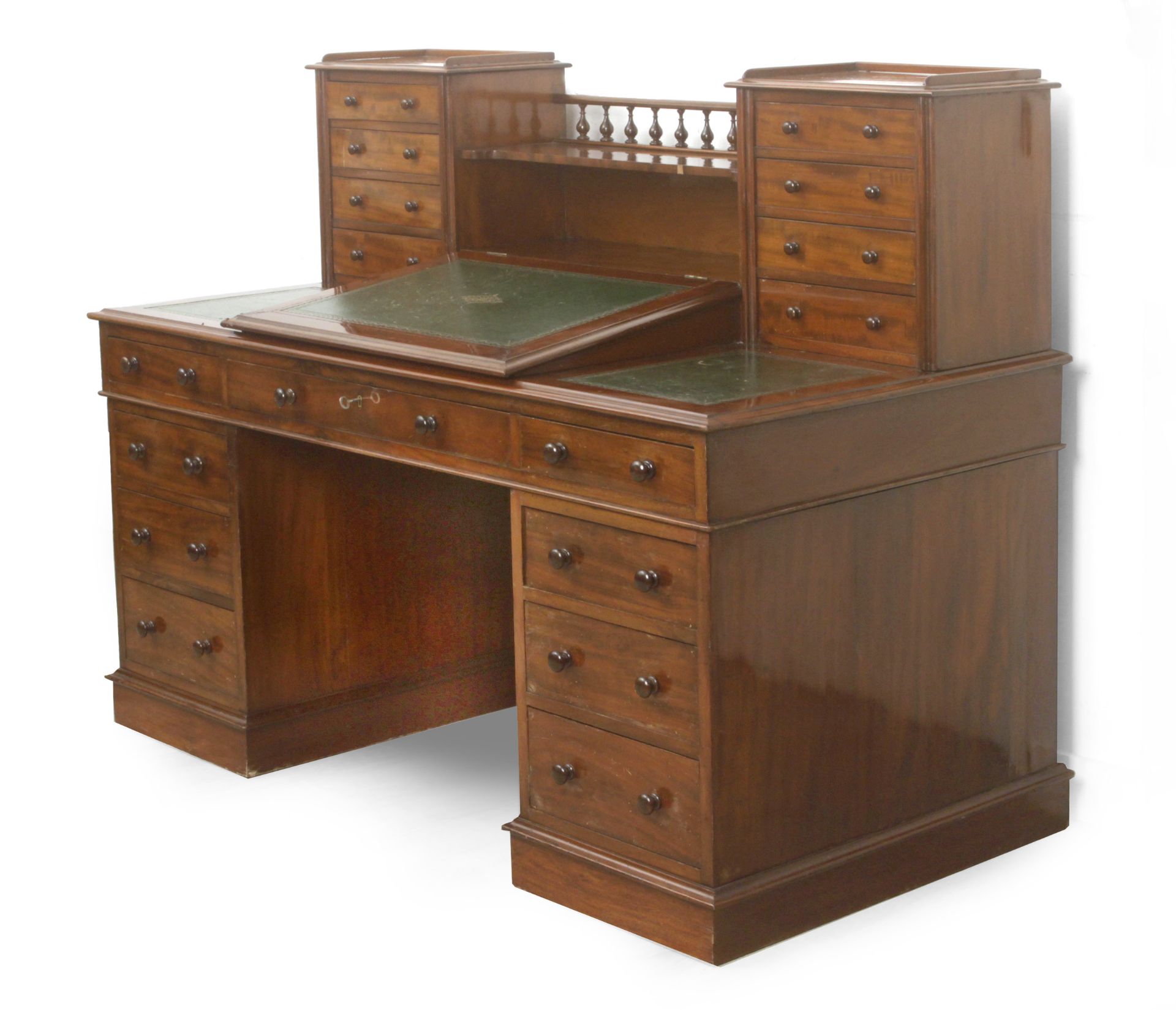 A 19th century English mahogany writing desk