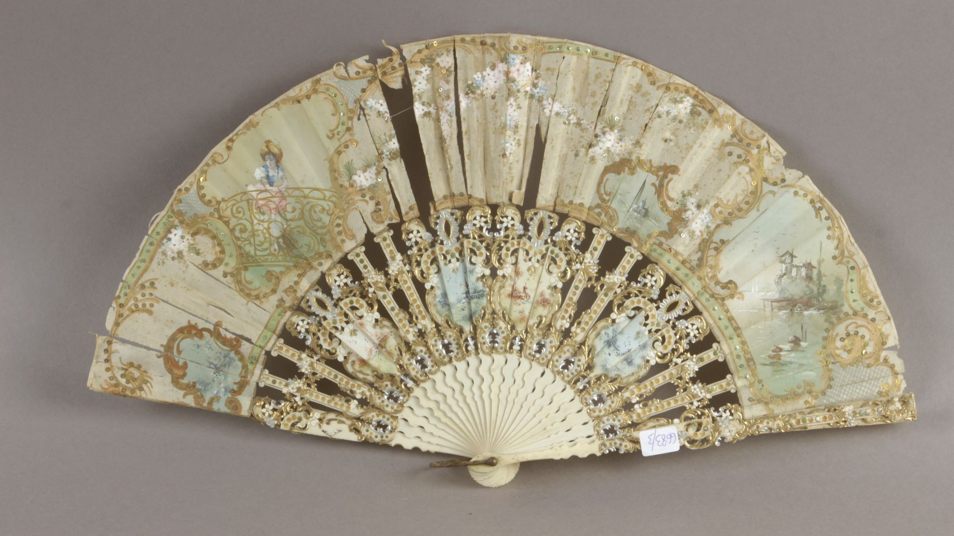 Hand fan circa 1900