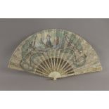 A 19th century French hand fan