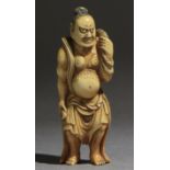 A mid 19th century Japanese netsuke from Edo period. Signed Tomochika