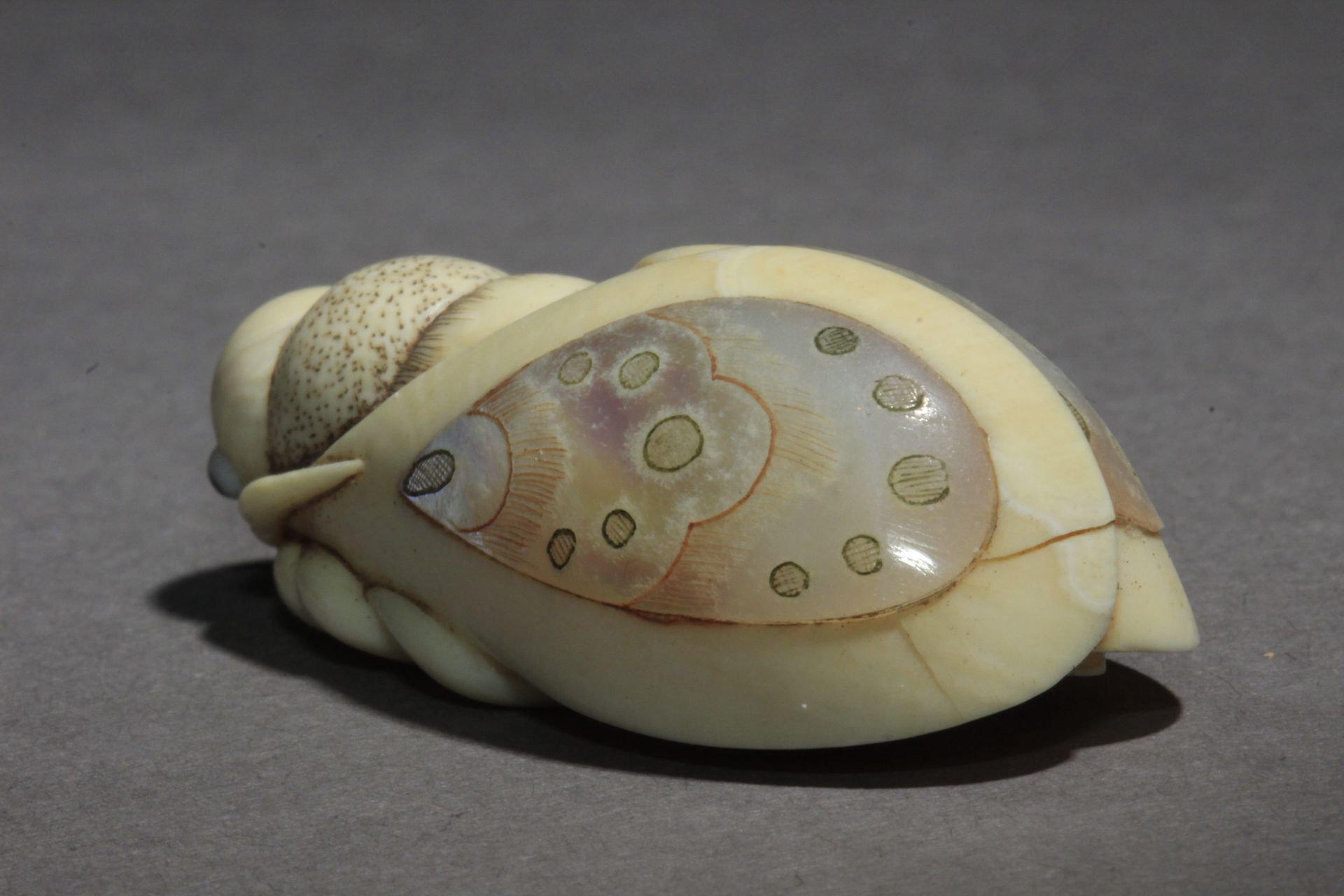 A Japanese netsuke from Showa-Heisei period, Signed - Bild 4 aus 6