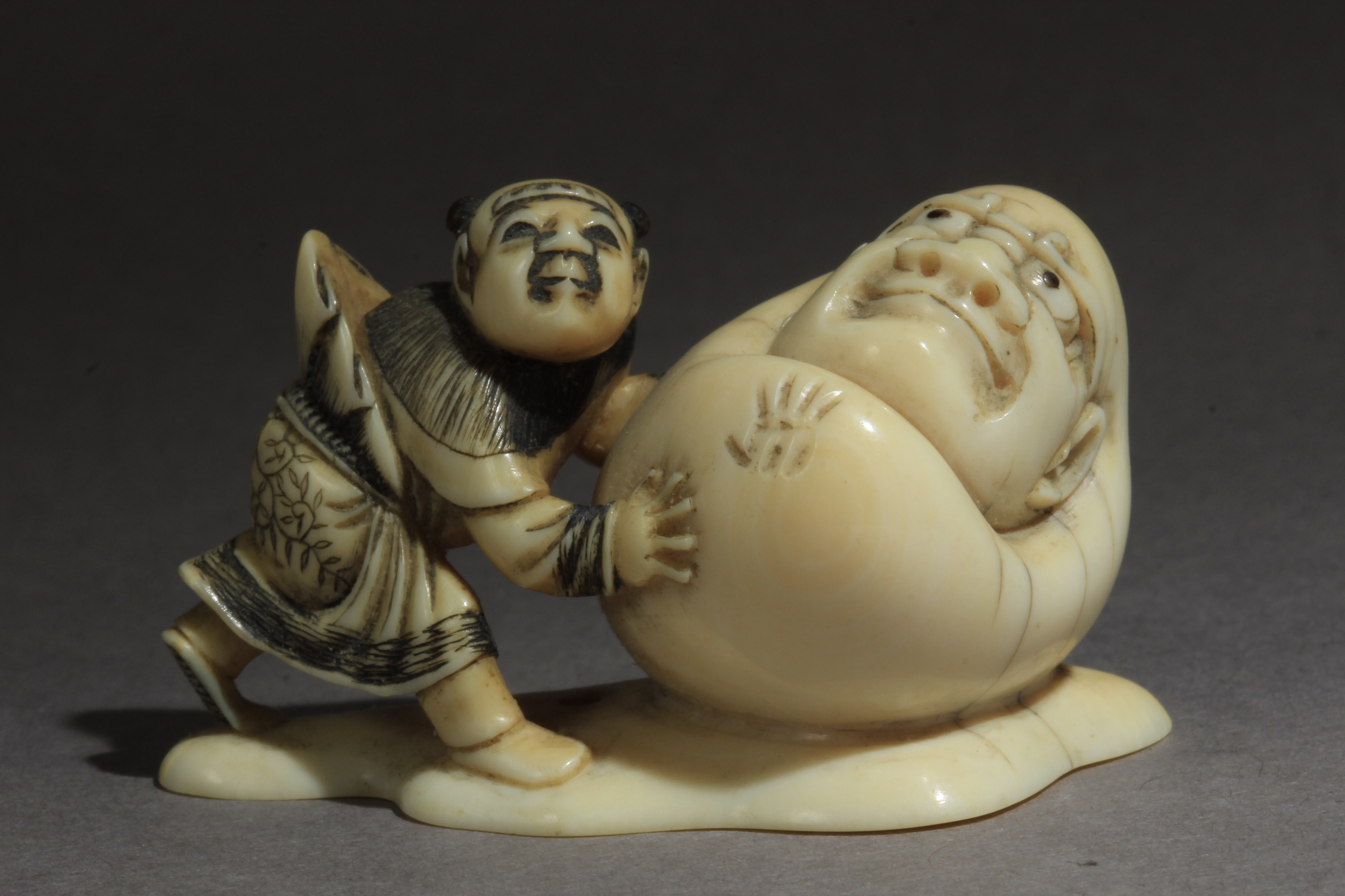 A mid 19th century Japanese netsuke. Signed Masahiro