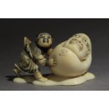 A mid 19th century Japanese netsuke. Signed Masahiro