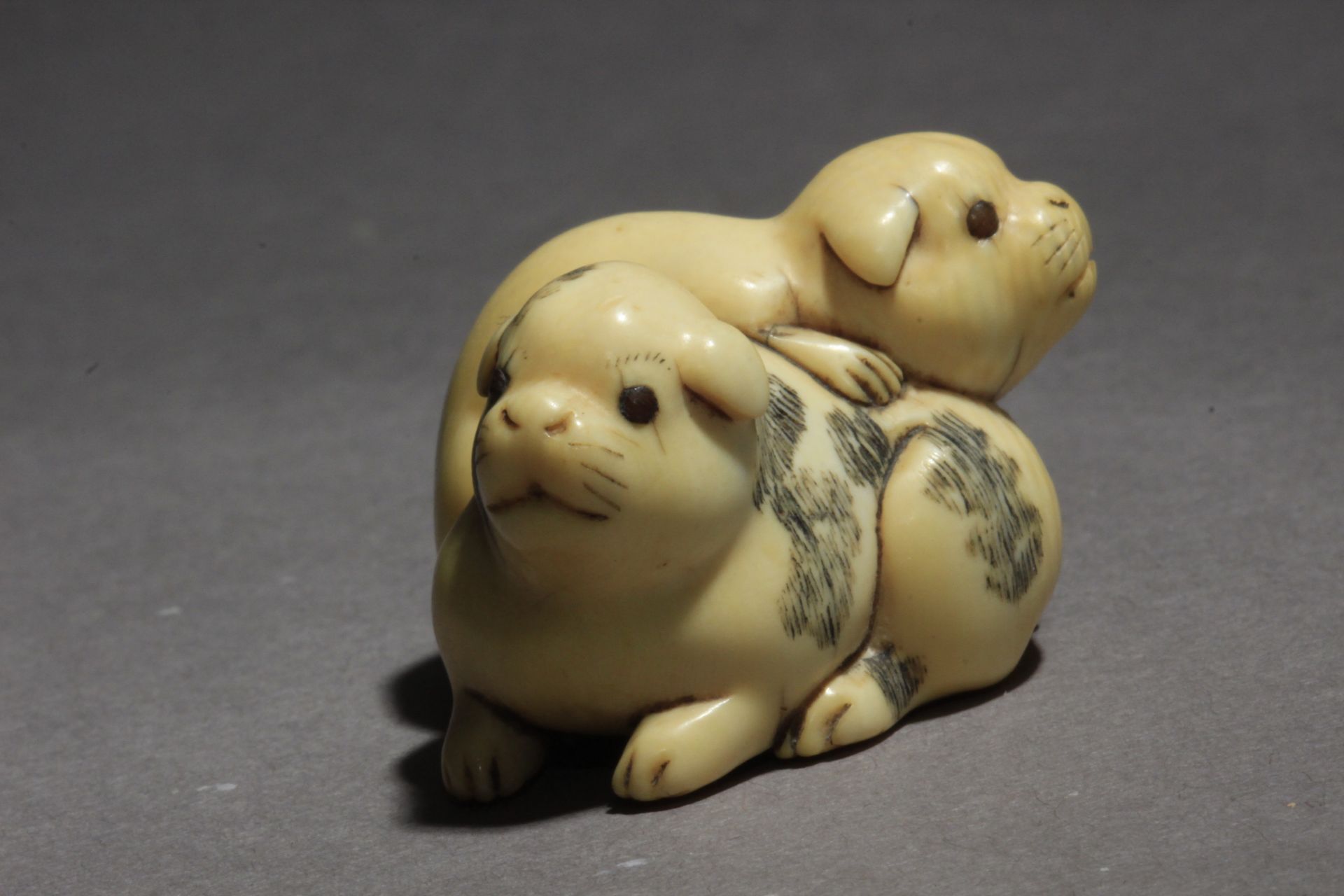 An early 19th century Japanese netsuke from Edo period. Signed Tomotaka? - Image 6 of 8