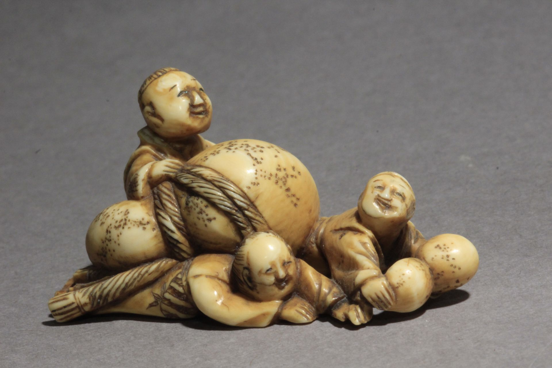 A late 19th century Japanese netsuke. SignedKatsura?